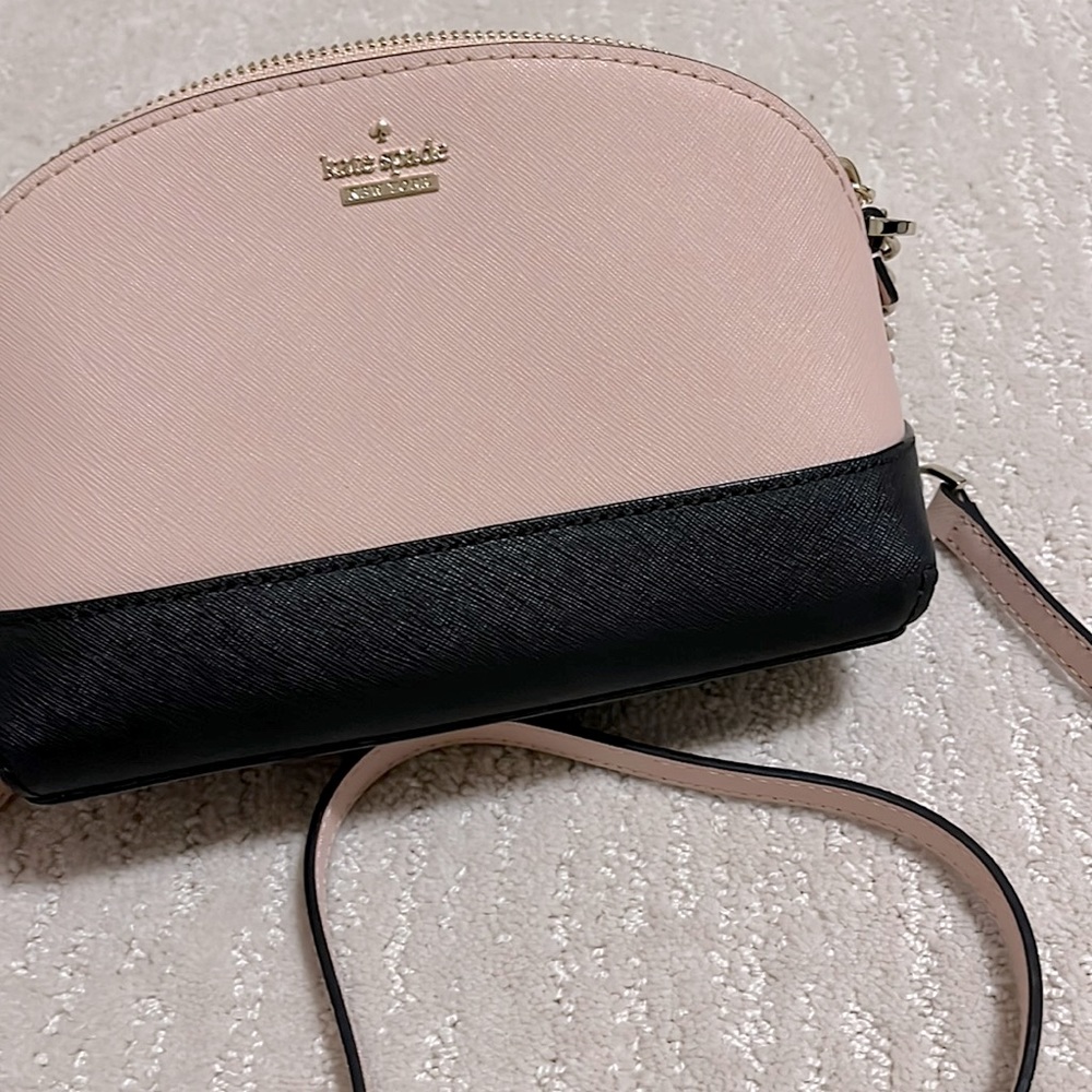 Kate Spade pink and black crossbody bag